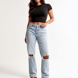 Abercrombie & Fitch Light Blue High Rise Jeans